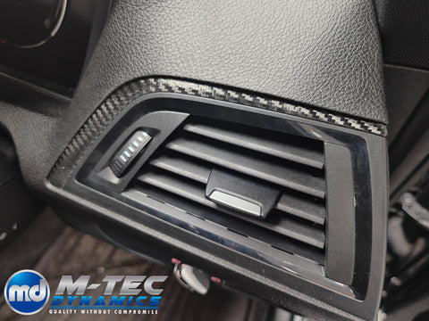 BMW F20 F21 F22 F23 LCI-2 INTERIOR TRIM SET - PREMIUM TEXTURED BLACK CARBON - WRAPPING SERVICE