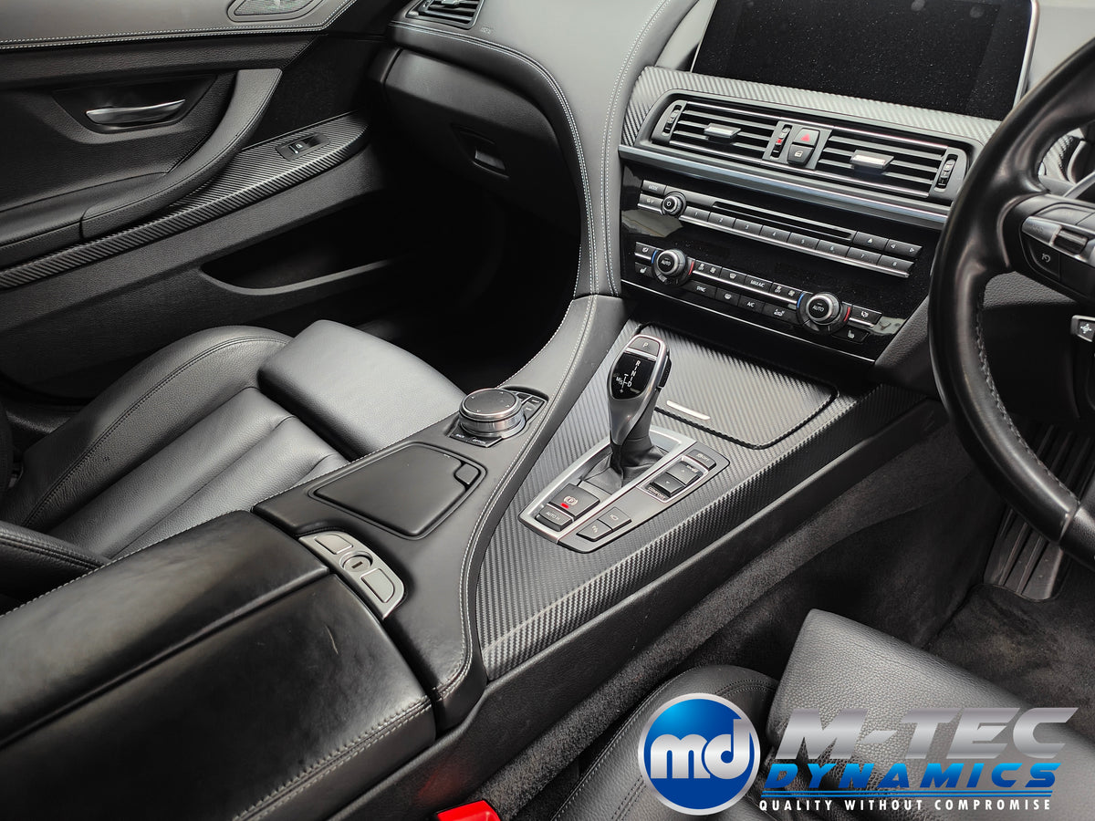 WRAPPING SERVICE - BMW 6-SERIES F06 GRAN COUPE INTERIOR TRIM SET - 3D CARBON