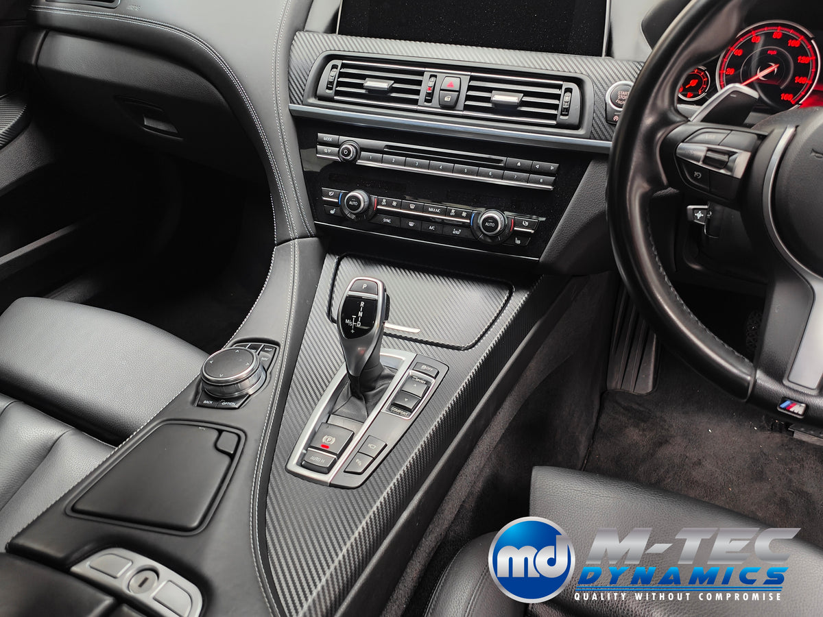 WRAPPING SERVICE - BMW 6-SERIES F06 GRAN COUPE INTERIOR TRIM SET - 3D CARBON