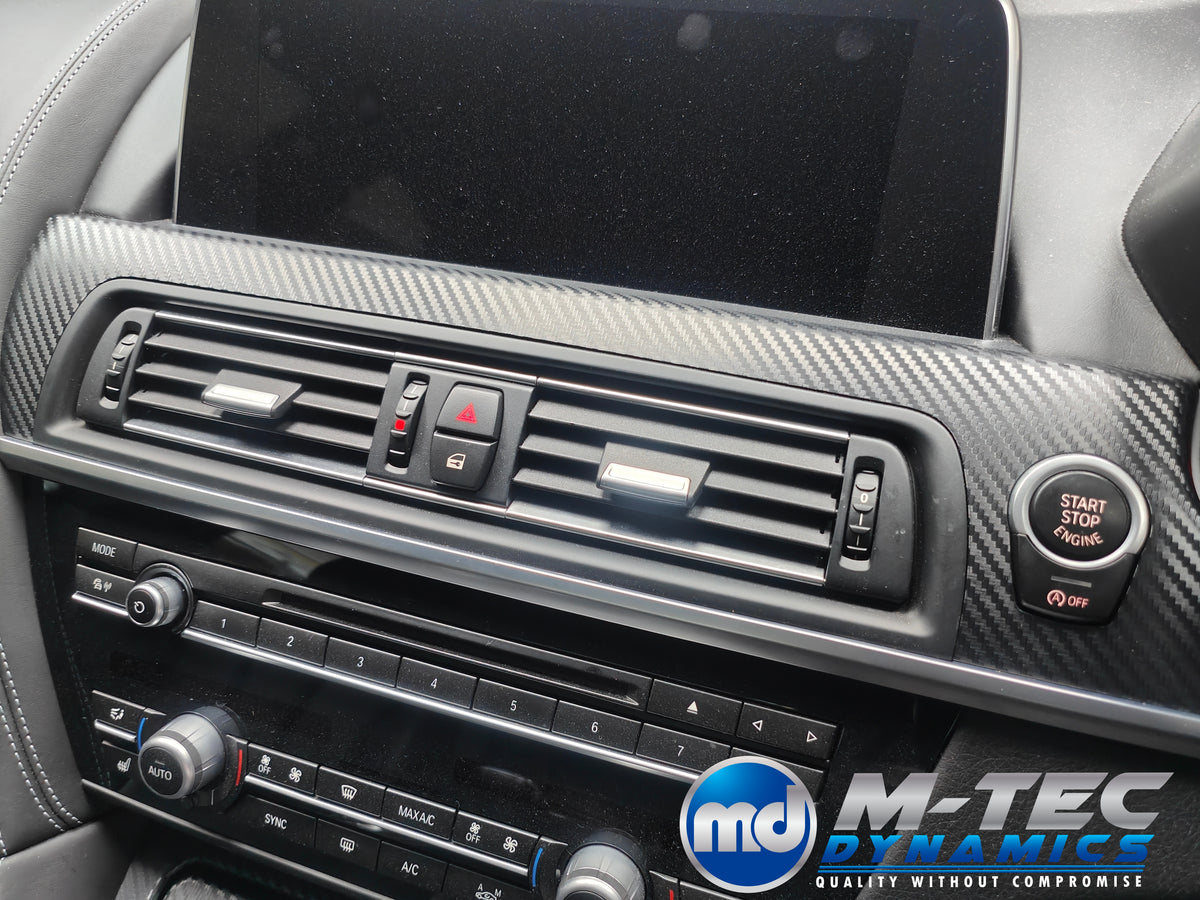 WRAPPING SERVICE - BMW 6-SERIES F06 GRAN COUPE INTERIOR TRIM SET - 3D CARBON