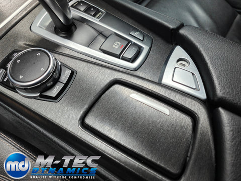 WRAPPING SERVICE - BMW F10 F11 INTERIOR TRIM SET - BLACK BRUSHED ALUMINIUM