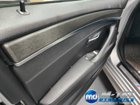 WRAPPING SERVICE - BMW F10 F11 INTERIOR TRIM SET - BLACK BRUSHED ALUMINIUM