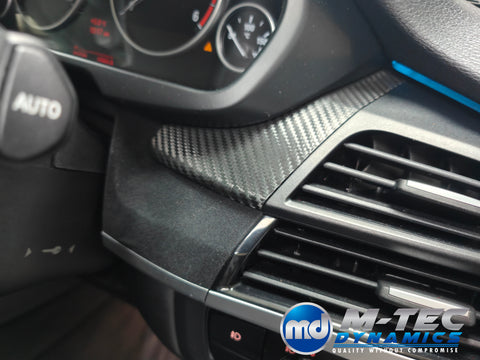 BMW X5 F15 INTERIOR TRIM SET WRAPPING SERVICE - DEEP TEXTURED GLOSSY BLACK CARBON / ALCANTARA