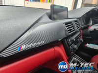 WRAPPING SERVICE - BMW F3X INTERIOR TRIM SET - 3D CARBON / GLOSS BLACK ACCENT (F30 F31 F32 F33 F34 F36)
