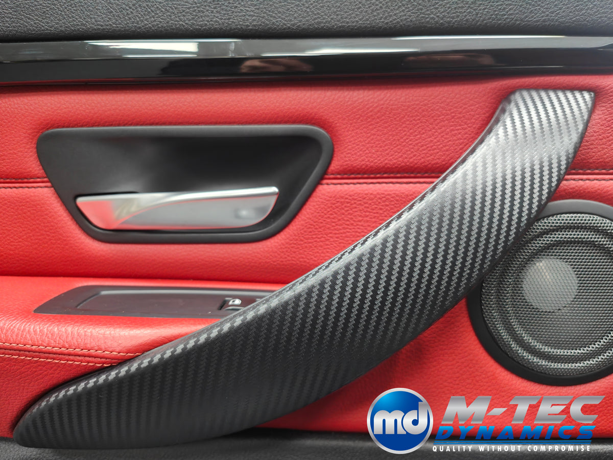 WRAPPING SERVICE - BMW F3X INTERIOR TRIM SET - 3D CARBON / GLOSS BLACK ACCENT (F30 F31 F32 F33 F34 F36)