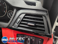 WRAPPING SERVICE - BMW F3X INTERIOR TRIM SET - 3D CARBON / GLOSS BLACK ACCENT (F30 F31 F32 F33 F34 F36)