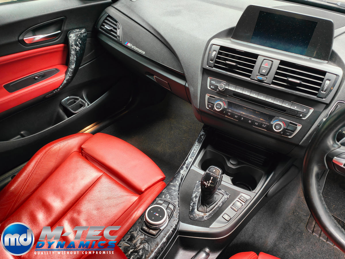 WRAPPING SERVICE - BMW F20 F21 F22 F23 CUSTOM INTERIOR TRIM SET - FORGED CARBON / ALCANTARA