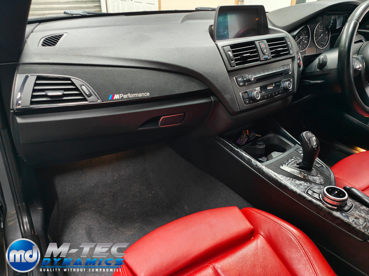 WRAPPING SERVICE - BMW F20 F21 F22 F23 CUSTOM INTERIOR TRIM SET - FORGED CARBON / ALCANTARA