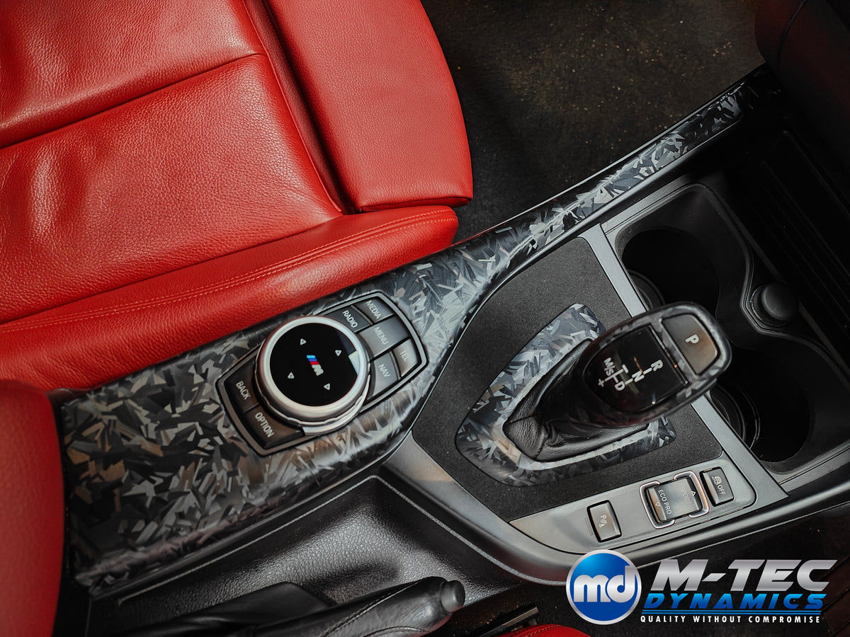 WRAPPING SERVICE - BMW F20 F21 F22 F23 CUSTOM INTERIOR TRIM SET - FORGED CARBON / ALCANTARA