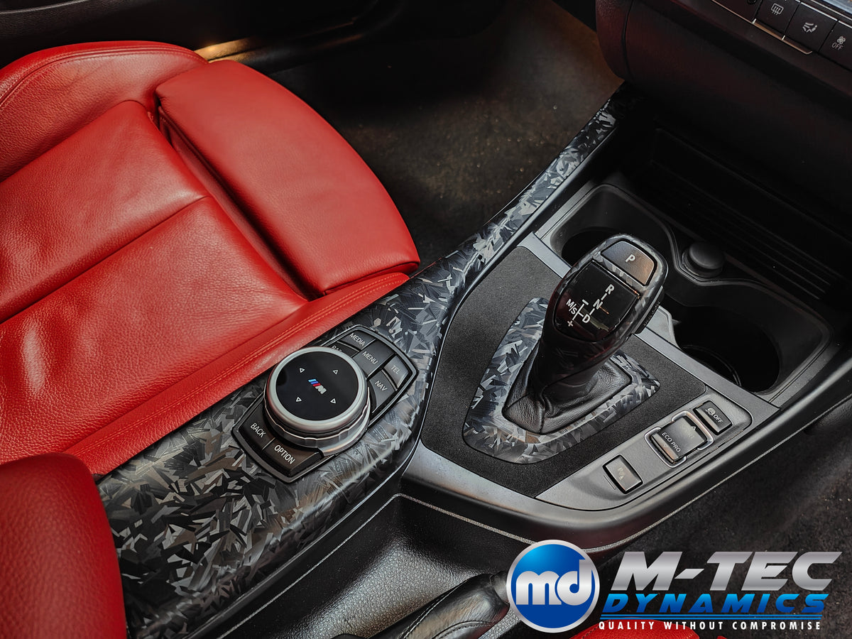 WRAPPING SERVICE - BMW F20 F21 F22 F23 CUSTOM INTERIOR TRIM SET - FORGED CARBON / ALCANTARA