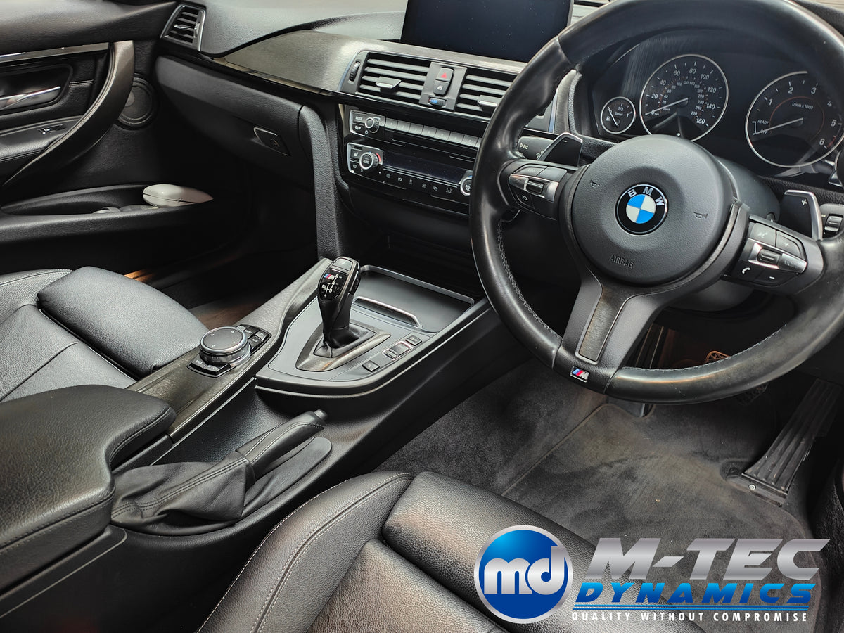 WRAPPING SERVICE - BMW F3X INTERIOR TRIM SET - BLACK BRUSHED ALUMINIUM - (F30 F31 F32 F33 F36)