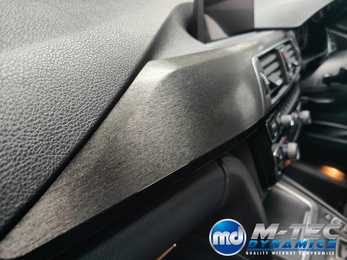 WRAPPING SERVICE - BMW F3X INTERIOR TRIM SET - BLACK BRUSHED ALUMINIUM - (F30 F31 F32 F33 F36)