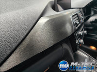 WRAPPING SERVICE - BMW F3X INTERIOR TRIM SET - BLACK BRUSHED ALUMINIUM - (F30 F31 F32 F33 F36)