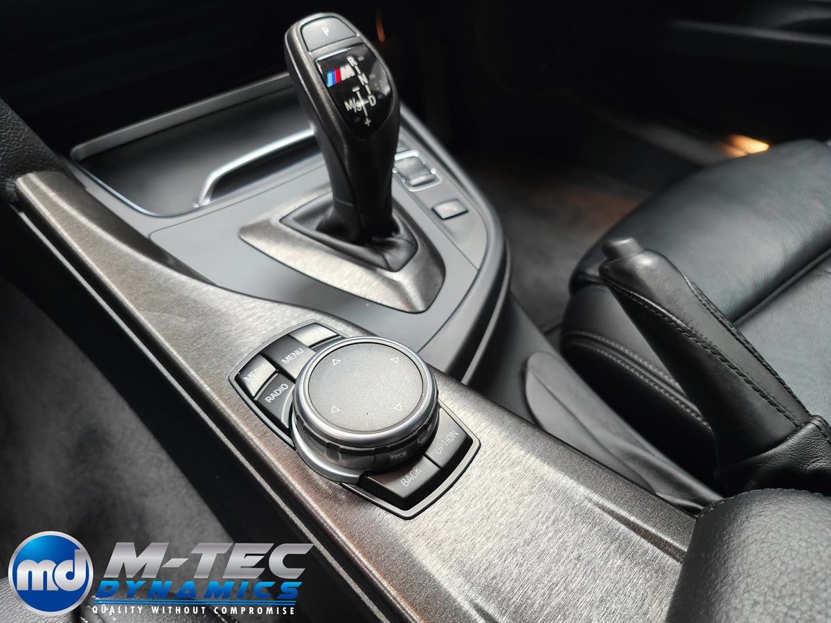 WRAPPING SERVICE - BMW F3X INTERIOR TRIM SET - BLACK BRUSHED ALUMINIUM - (F30 F31 F32 F33 F36)