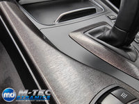 WRAPPING SERVICE - BMW F3X INTERIOR TRIM SET - BLACK BRUSHED ALUMINIUM - (F30 F31 F32 F33 F36)