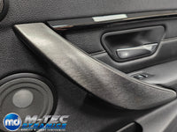 WRAPPING SERVICE - BMW F3X INTERIOR TRIM SET - BLACK BRUSHED ALUMINIUM - (F30 F31 F32 F33 F36)