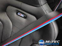 BMW 4-SERIES F32 / F82 M4 COMPETITION WIDE STRIPE SEAT BELTS - FITTING BASED ON EXCHANGE SERVICE