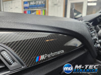 WRAPPING SERVICE - BMW F2X INTERIOR TRIM SET - HIGH GLOSS CARBON - F20 F21 F22 F23