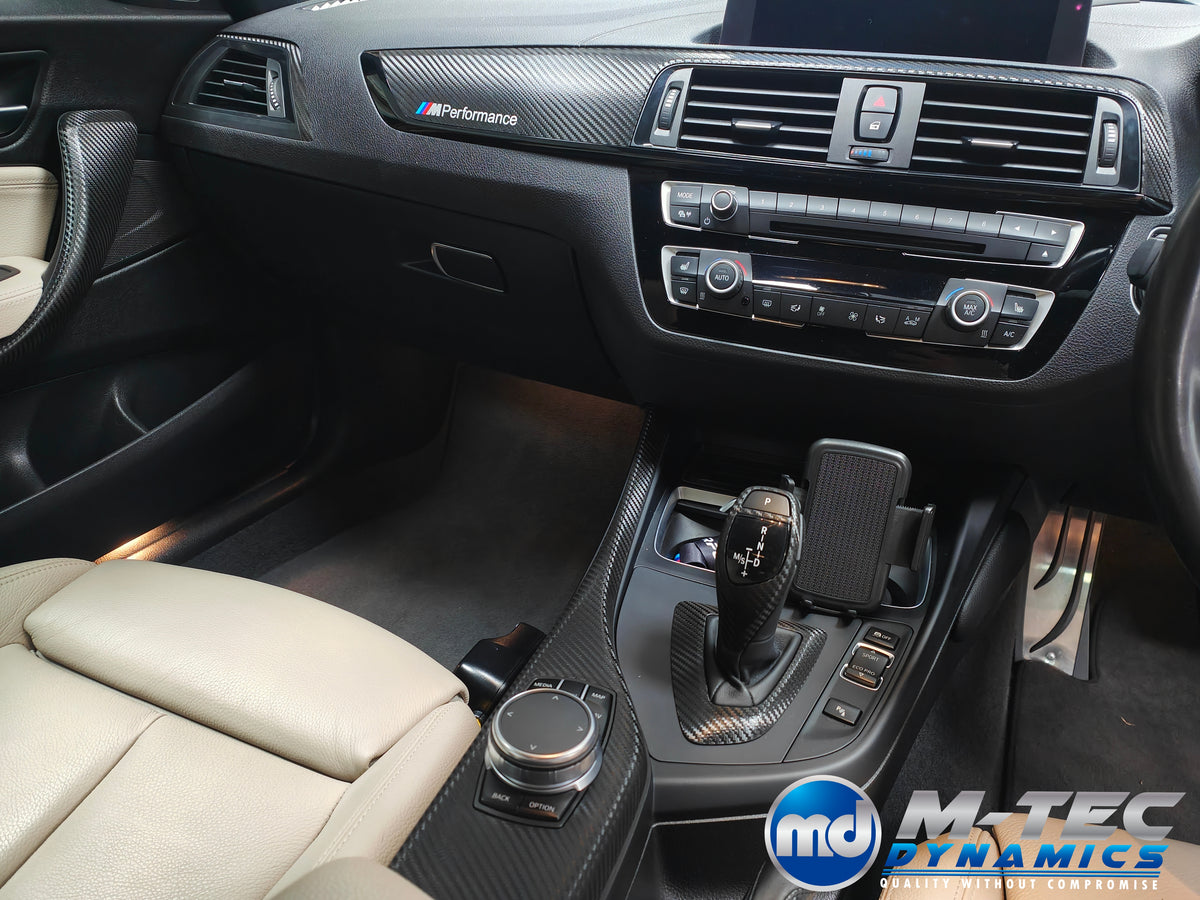 WRAPPING SERVICE - BMW F20 F21 F22 F23 LCI-2 INTERIOR TRIM SET - TEXTURED CARBON