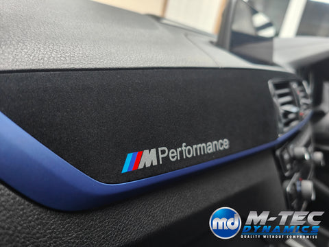 BMW F20 F21 F22 F23 LCI-2 CUSTOM INTERIOR TRIM SET - PREMIUM TEXTURED BLACK CARBON / BLUE ACCENT - WRAPPING SERVICE