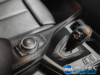 WRAPPING SERVICE - BMW F20 F21 F22 F23 LCI-2 CUSTOM INTERIOR TRIM SET - TEXTURED CARBON / BLUE ACCENT