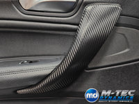 WRAPPING SERVICE - BMW F20 F21 F22 F23 LCI-2 CUSTOM INTERIOR TRIM SET - TEXTURED CARBON / BLUE ACCENT