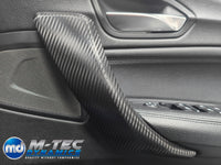 WRAPPING SERVICE - BMW F20 F21 F22 F23 LCI-2 CUSTOM INTERIOR TRIM SET - TEXTURED CARBON / BLUE ACCENT