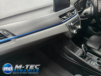 BMW X1 F48 INTERIOR TRIM SET WRAPPING SERVICE - 3D CARBON INC. CENTRE CONSOLE