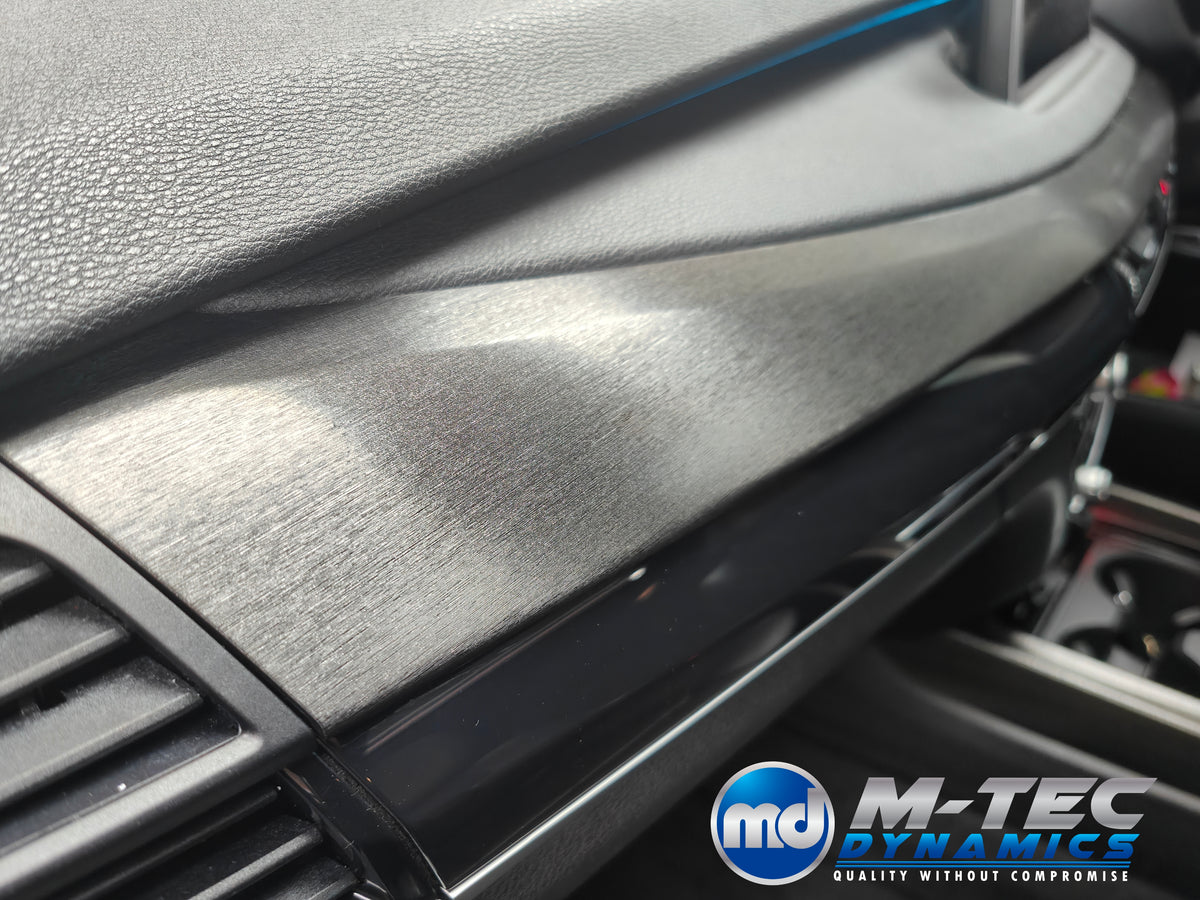 BMW X5 F15 INTERIOR TRIM SET WRAPPING SERVICE - BLACK BRUSHED ALUMINIUM