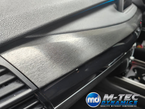 BMW X5 F15 INTERIOR TRIM SET WRAPPING SERVICE - BLACK BRUSHED ALUMINIUM