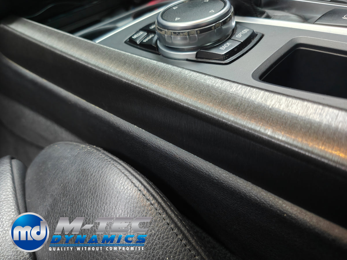 BMW X5 F15 INTERIOR TRIM SET WRAPPING SERVICE - BLACK BRUSHED ALUMINIUM