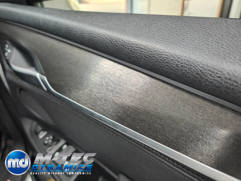 BMW X5 F15 INTERIOR TRIM SET WRAPPING SERVICE - BLACK BRUSHED ALUMINIUM