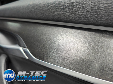 BMW X5 F15 INTERIOR TRIM SET WRAPPING SERVICE - BLACK BRUSHED ALUMINIUM