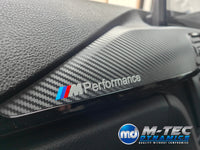 WRAPPING SERVICE - BMW F3X INTERIOR TRIM SET - 3D CARBON / GLOSS BLACK ACCENT (F30 F31 F32 F33 F36)