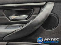 WRAPPING SERVICE - BMW F3X INTERIOR TRIM SET - 3D CARBON / GLOSS BLACK ACCENT (F30 F31 F32 F33 F36)