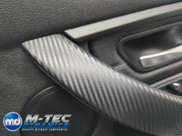 WRAPPING SERVICE - BMW F3X INTERIOR TRIM SET - 3D CARBON / GLOSS BLACK ACCENT (F30 F31 F32 F33 F36)