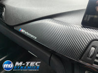 WRAPPING SERVICE - BMW F3X INTERIOR TRIM SET - 3D CARBON / GLOSS BLACK ACCENT (F30 F31 F32 F33 F36)
