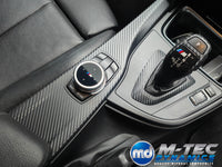 WRAPPING SERVICE - BMW F3X INTERIOR TRIM SET - 3D CARBON / GLOSS BLACK ACCENT (F30 F31 F32 F33 F36)