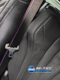 BMW F25 X3 / F26 X4 / F15 X5 / F16 X6 - FRONT SEAT BELT RE-WEBBING SERVICE - REMOVAL, RE-WEB & REFIT