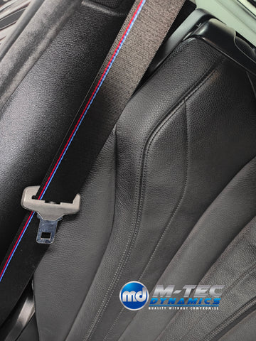 BMW F25 X3 / F26 X4 / F15 X5 / F16 X6 - FRONT SEAT BELT RE-WEBBING SERVICE - REMOVAL, RE-WEB & REFIT