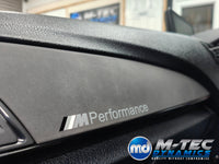BMW F2X INTERIOR TRIM SET - ALCANTARA LOOK VINYL / GLOSS BLACK ACCENT F20 F21 F22 (MP)