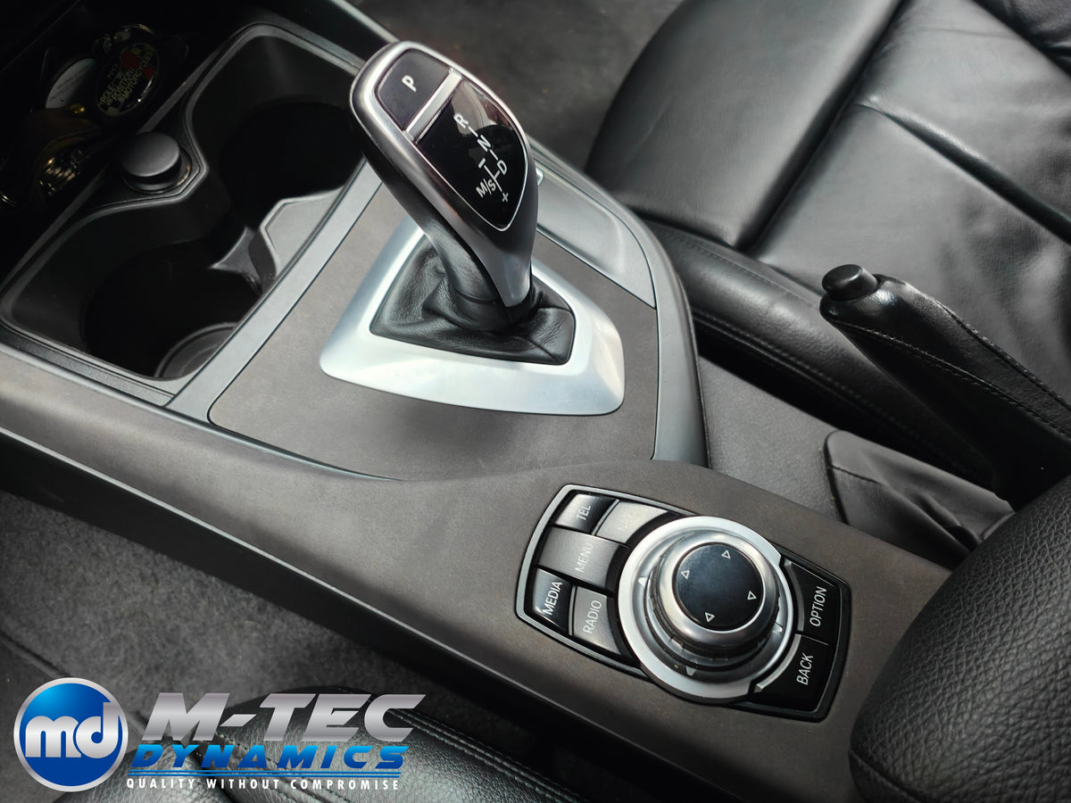 BMW F2X INTERIOR TRIM SET - ALCANTARA LOOK VINYL / GLOSS BLACK ACCENT F20 F21 F22 (MP)