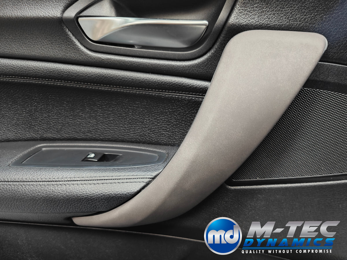 BMW F2X INTERIOR TRIM SET - ALCANTARA LOOK VINYL / GLOSS BLACK ACCENT F20 F21 F22 (MP)