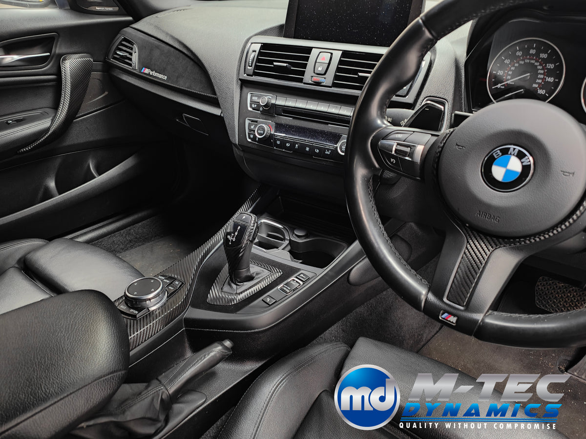 WRAPPING SERVICE - BMW F2X INTERIOR TRIM SET - PERFORMANCE STYLE / TEXTURED CARBON- F20 F21 F22 F23