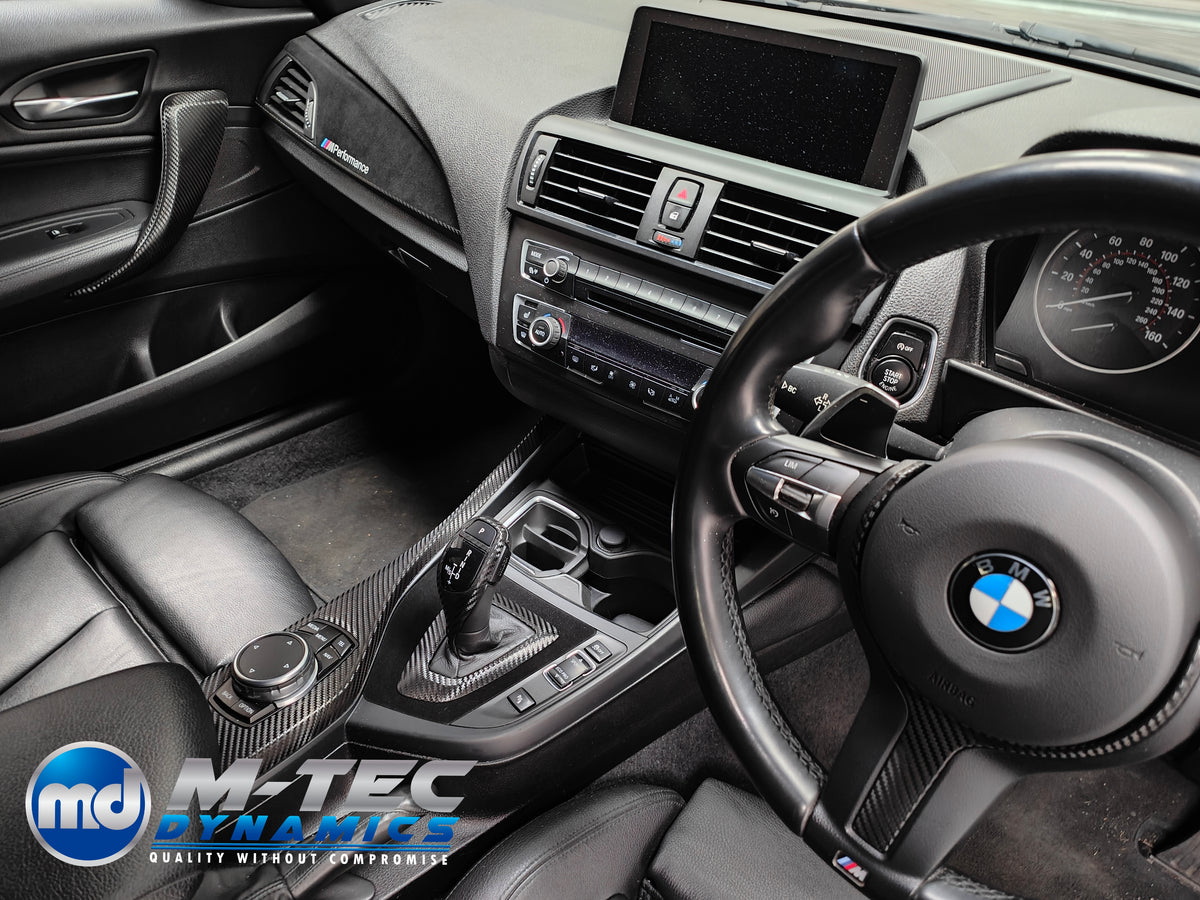 WRAPPING SERVICE - BMW F2X INTERIOR TRIM SET - PERFORMANCE STYLE / TEXTURED CARBON- F20 F21 F22 F23