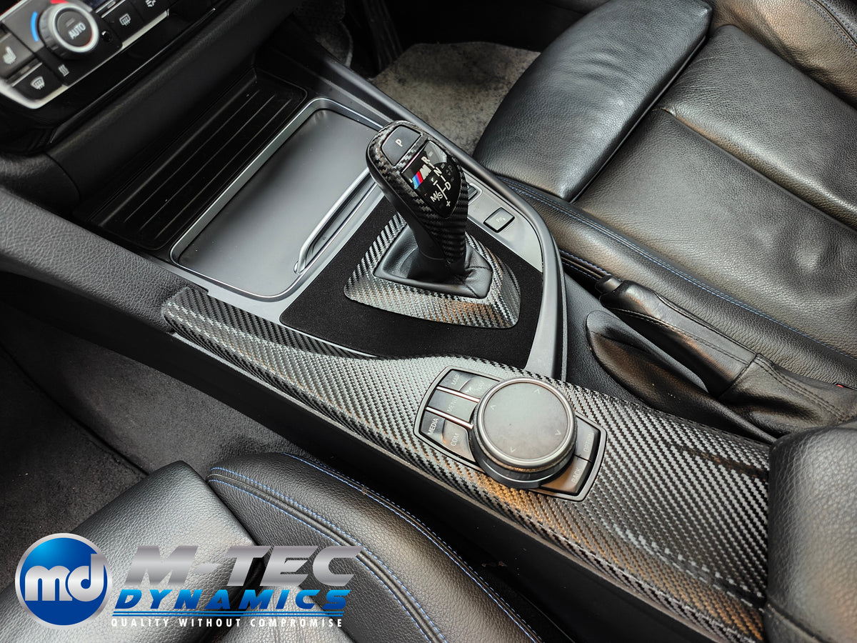 WRAPPING SERVICE - BMW F3X INTERIOR TRIM SET - PERFORMANCE STYLE / TEXTURED CARBON (F30 F31 F32 F33 F36)