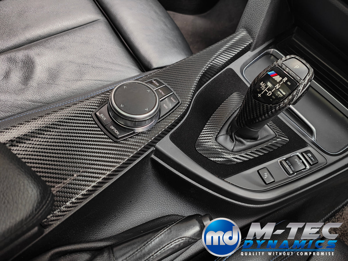 WRAPPING SERVICE - BMW F3X INTERIOR TRIM SET - PERFORMANCE STYLE / TEXTURED CARBON (F30 F31 F32 F33 F36)