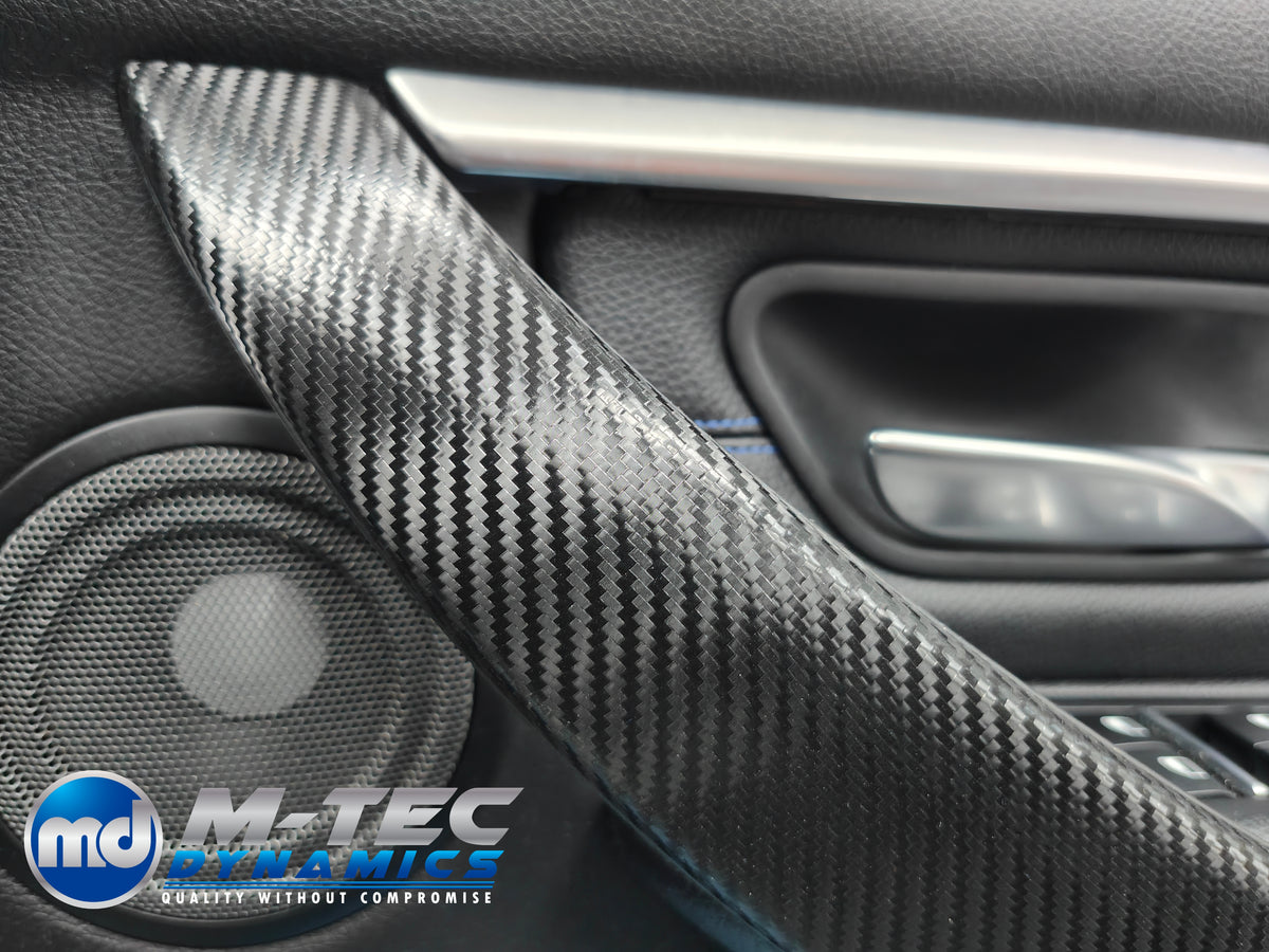 WRAPPING SERVICE - BMW F3X INTERIOR TRIM SET - PERFORMANCE STYLE / TEXTURED CARBON (F30 F31 F32 F33 F36)