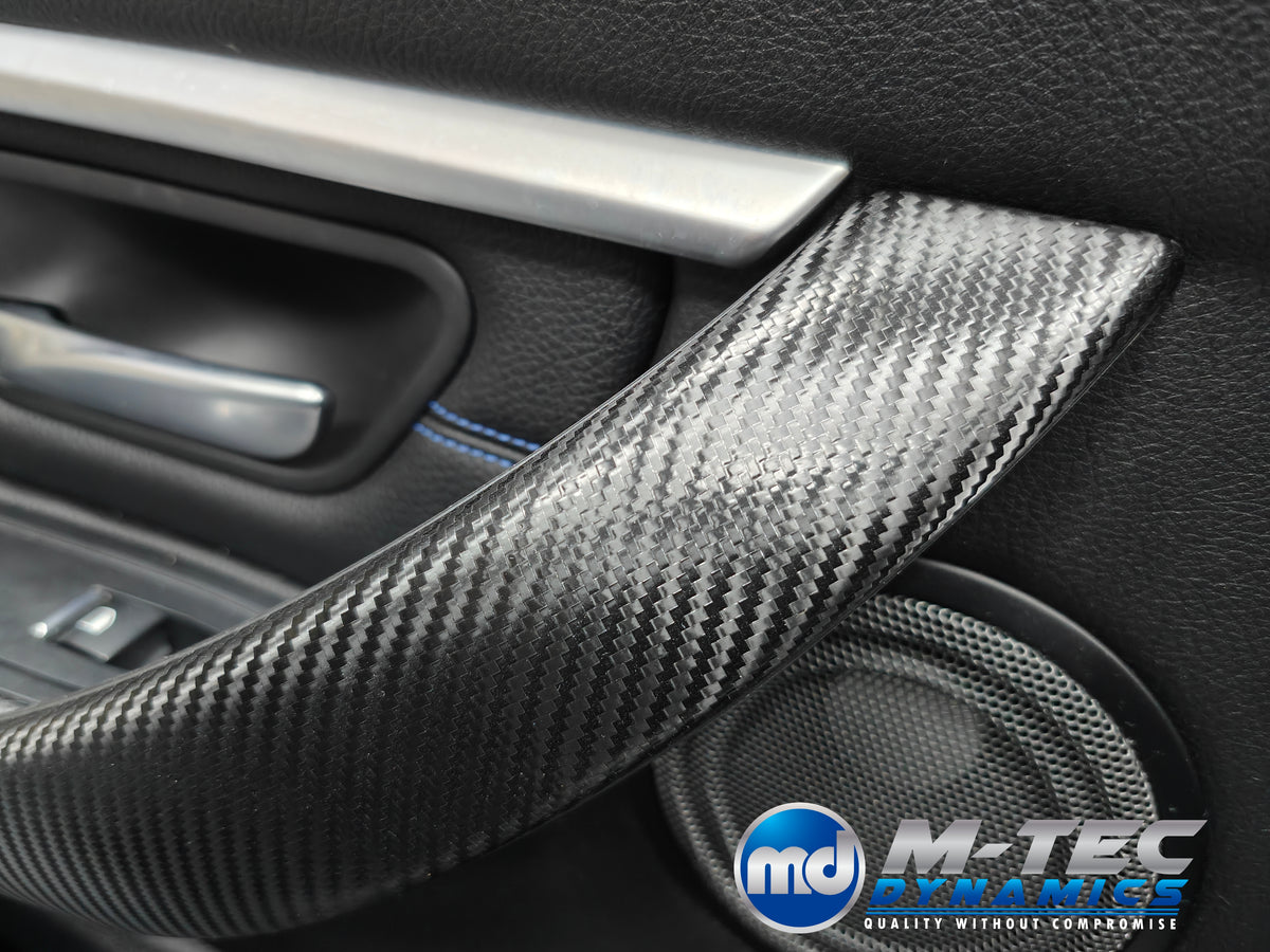 WRAPPING SERVICE - BMW F3X INTERIOR TRIM SET - PERFORMANCE STYLE / TEXTURED CARBON (F30 F31 F32 F33 F36)