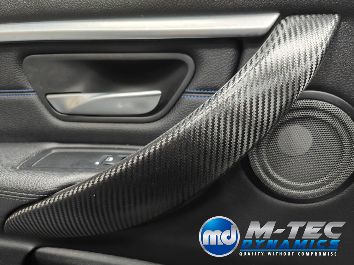 WRAPPING SERVICE - BMW F3X INTERIOR TRIM SET - PERFORMANCE STYLE / TEXTURED CARBON (F30 F31 F32 F33 F36)